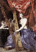 Venus Playing the Harp Giovanni Lanfranco